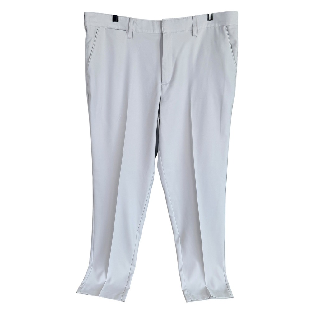 Coolibar Sun Protection Pants Mens 40x32 Grey UPF 50+ Straight Leg Golf Trousers